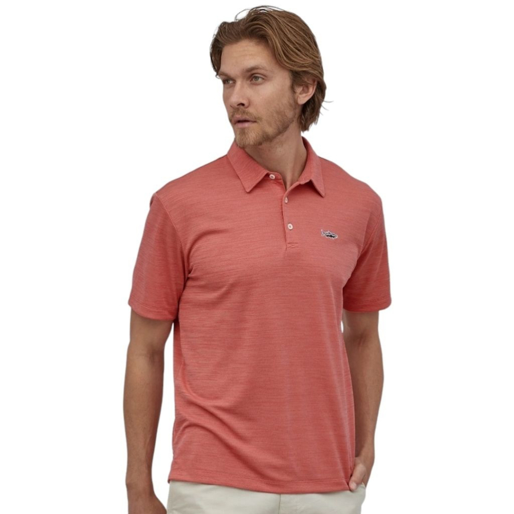 Patagonia Polo Shirt Gorpcore Preppy 100% Cotton Coral Colorful (XXL)